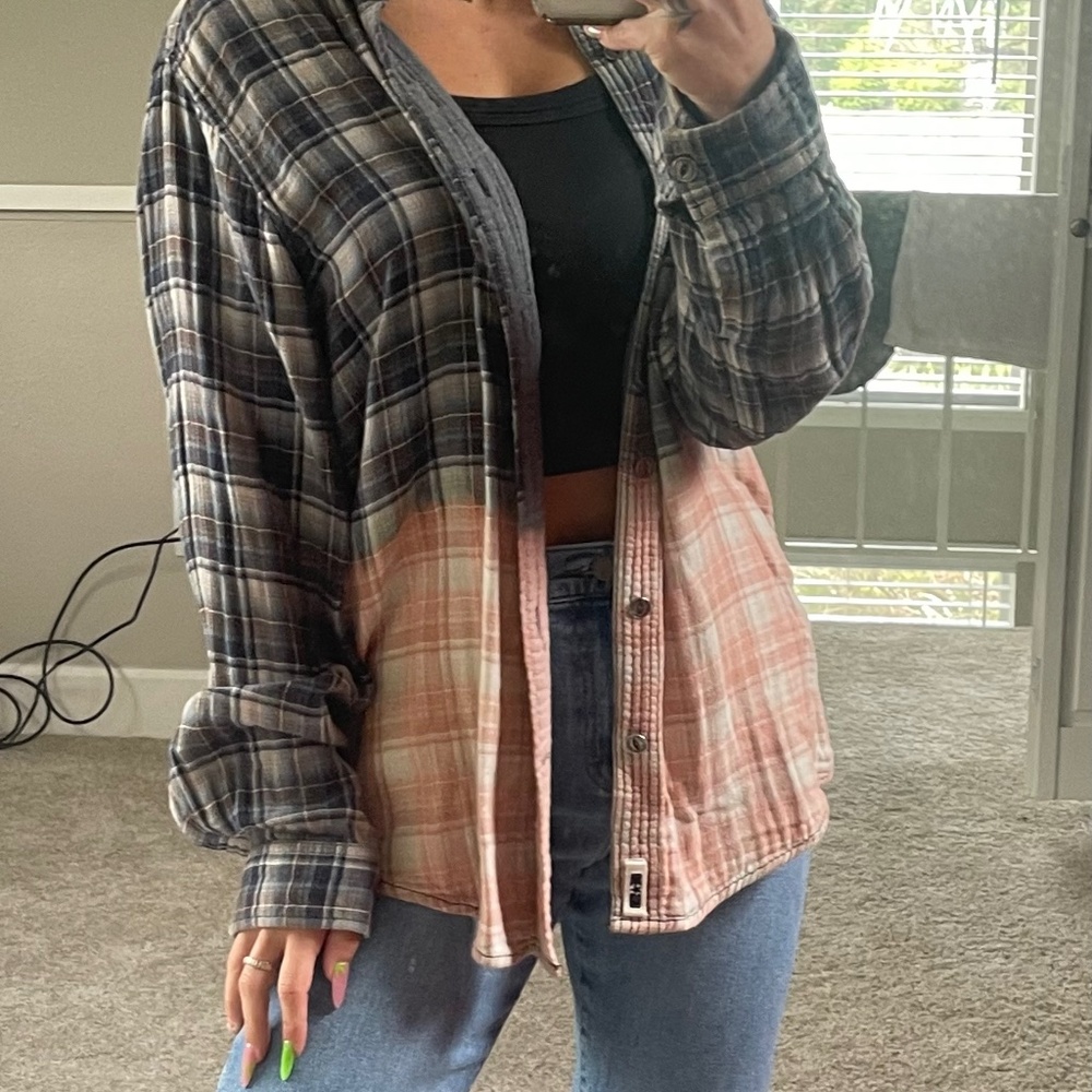 Multi colored flannel